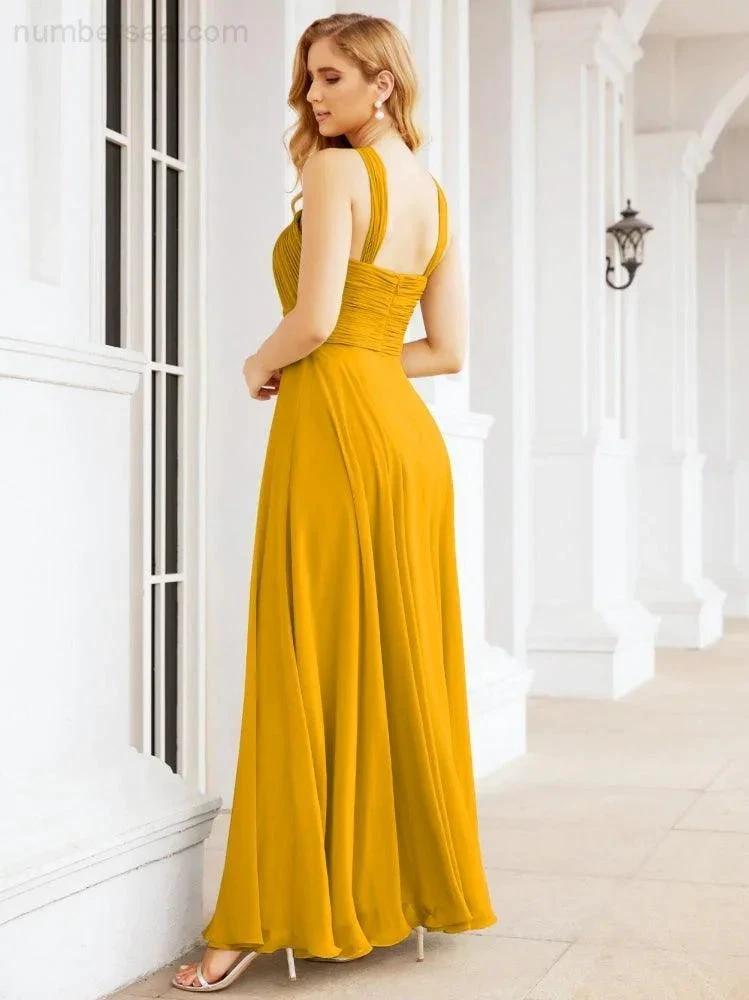 ZapDress Crisscross Halter Bridesmaid Dresses for Party Wedding Evening Prom Maxi Ball Gowns 28053 (ZD17037)