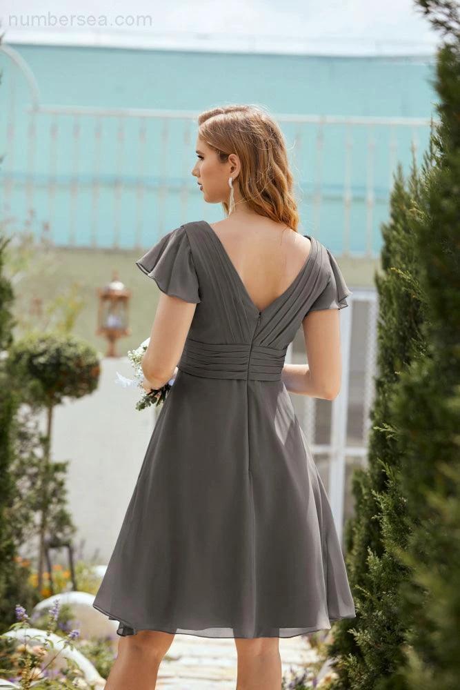 Knee Length Homecoming Dresses Formal Cocktail Prom Gown 28013 (ZD16946)