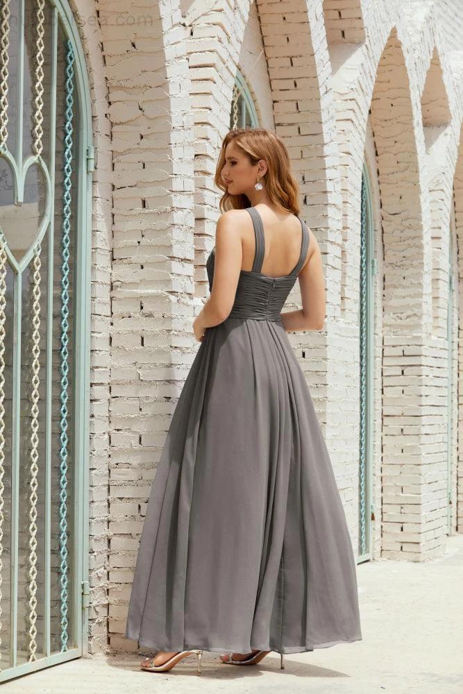Halter Bridesmaid Dresses Formal Cocktail Prom Gown 28015 (ZD16956)