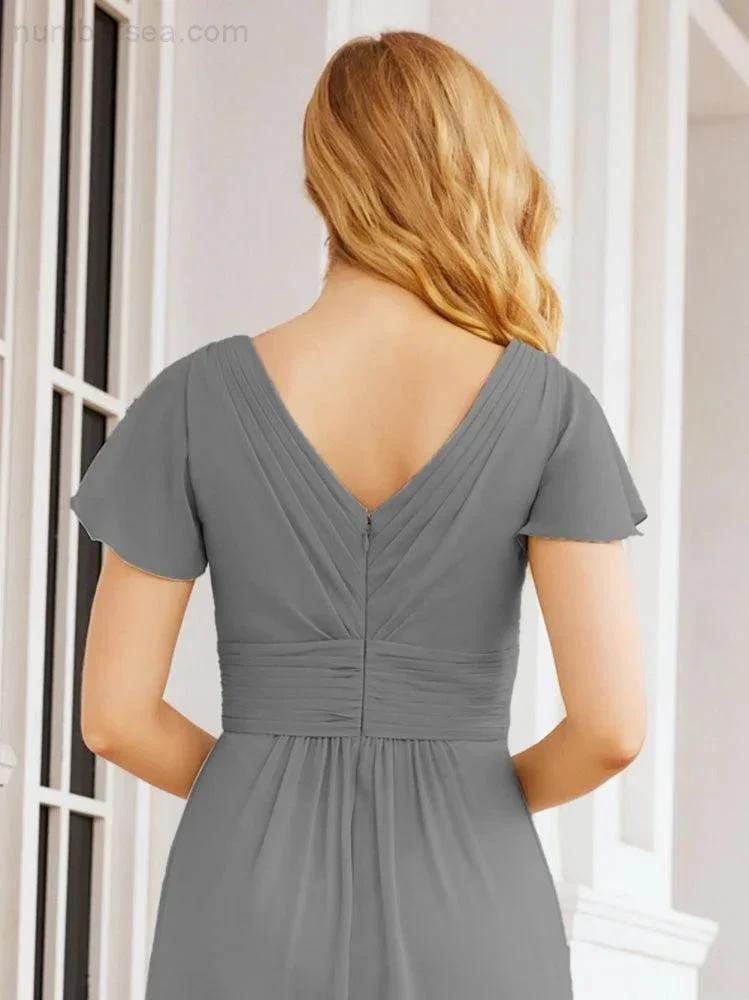ZapDress Formal Prom Gowns for Mother of The Bride Cap Sleeves Bridesmaid Dress 28047 (ZD16958)