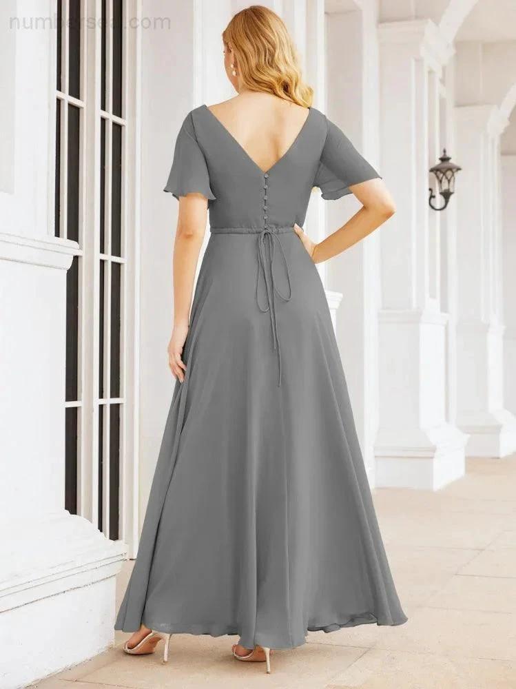 ZapDress Formal Prom Gowns for Mother of The Bride Short Sleeves Bridesmaid Dress 28049 (ZD16995)