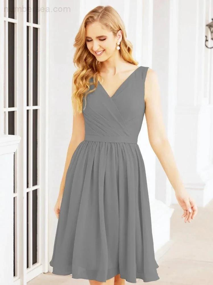 ZapDress Homecoming Dresses Knee Length Skirt V Back 28062 (ZD16943)
