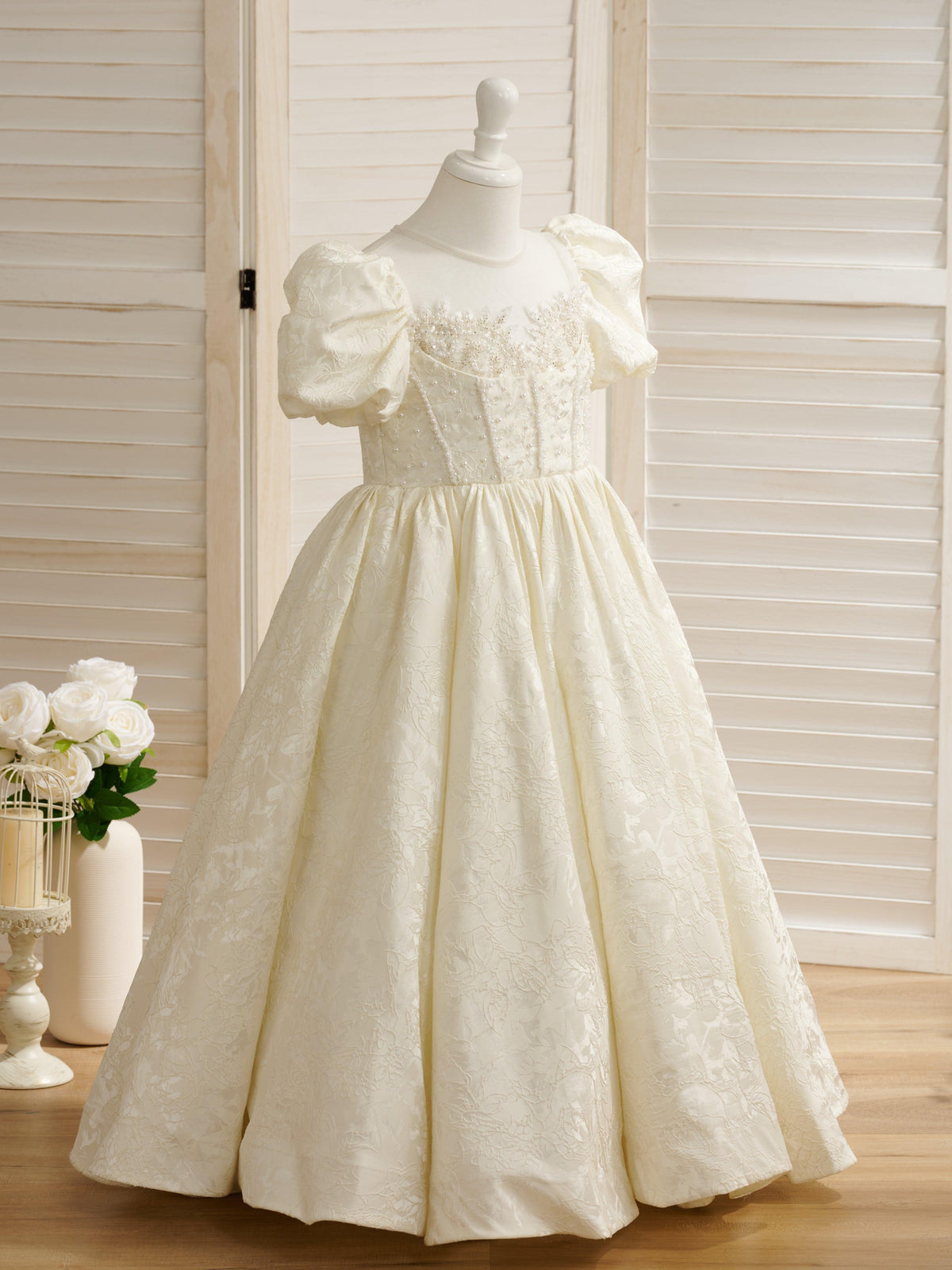 Princess Ball Gown Flower Girl Dresses - View 3 | VelvetHem