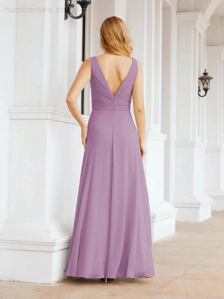 ZapDress Bridesmaid Dresses for Wedding Ruffles Long Formal Prom Gowns 28039 (ZD16999)