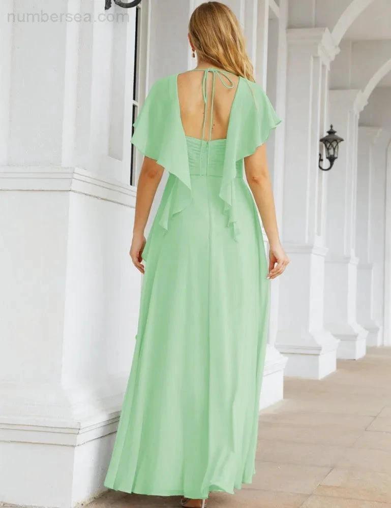 ZapDress Bridesmaid Dresses Backless Formal Prom Gowns for Evening Party Mother of The Bride Dress 28040 (ZD16998)
