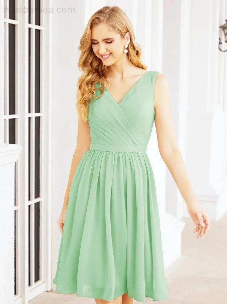 ZapDress Homecoming Dresses Knee Length Skirt V Back 28062 (ZD16943)
