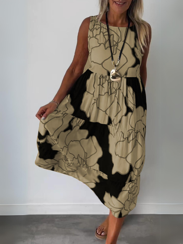 Virginia Premium Stylish Floral Print Dress Statement Occasion Edit