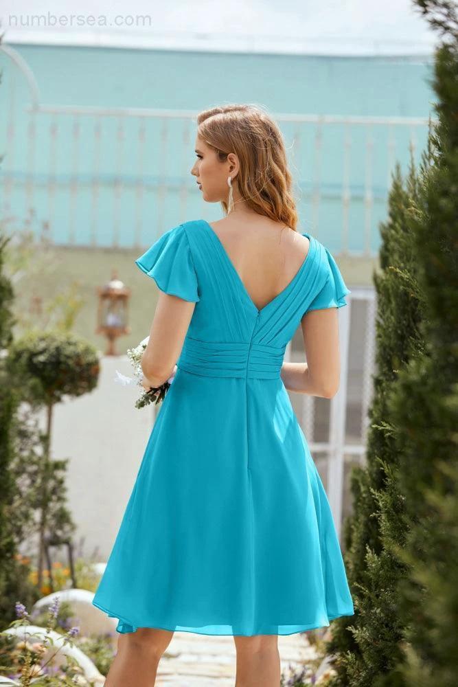 Knee Length Homecoming Dresses Formal Cocktail Prom Gown 28013 (ZD16946)