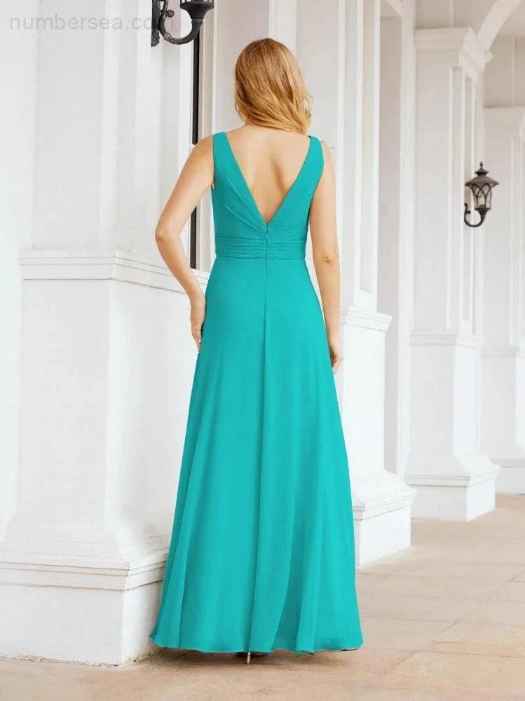 ZapDress Bridesmaid Dresses for Wedding Ruffles Long Formal Prom Gowns 28039 (ZD16999)