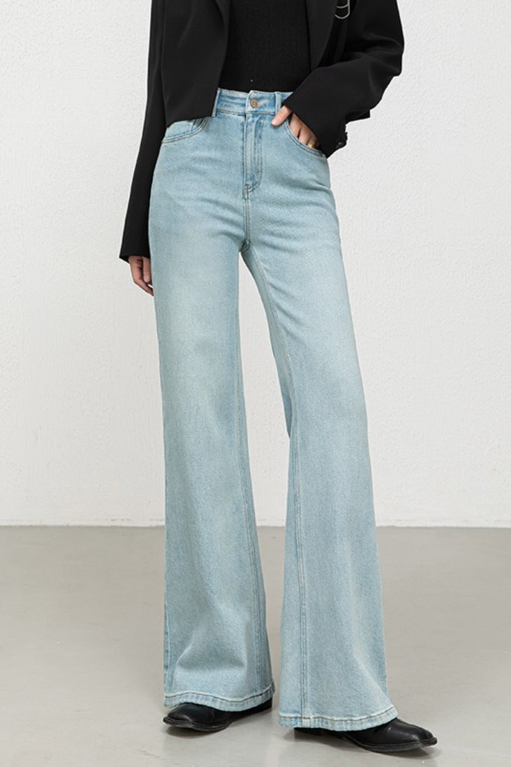 High Waist Casual Versatile Straight Denim Jeans