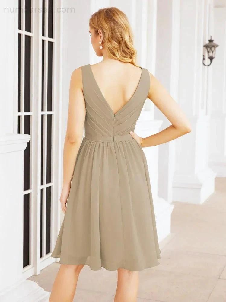 ZapDress Homecoming Dresses Knee Length Skirt V Back 28062 (ZD16943)