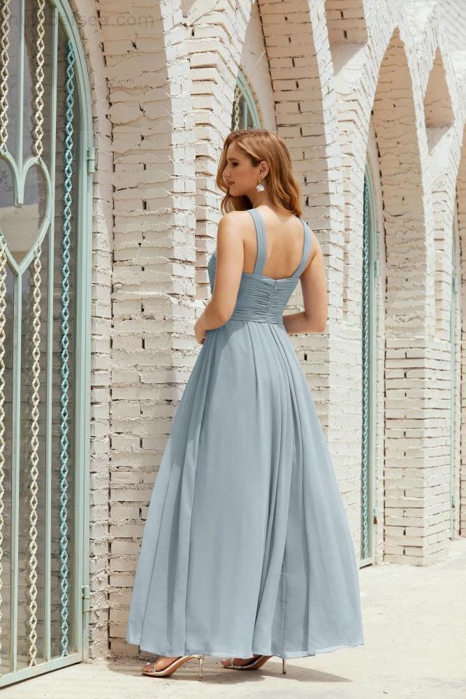 Halter Bridesmaid Dresses Formal Cocktail Prom Gown 28015 (ZD16956)