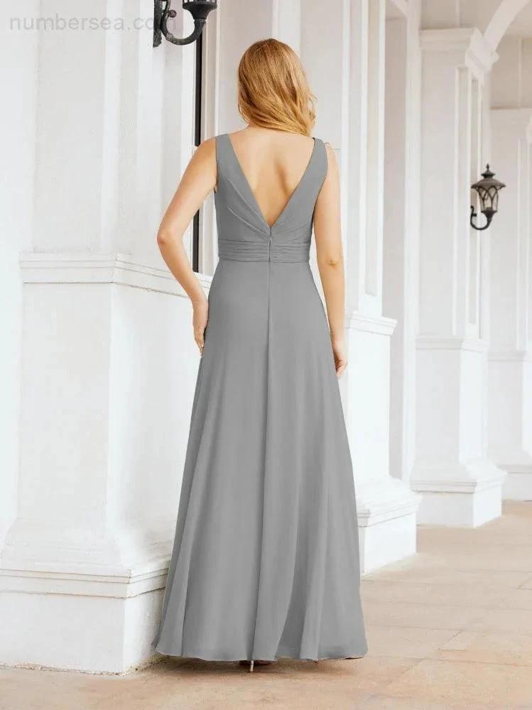 ZapDress Bridesmaid Dresses for Wedding Ruffles Long Formal Prom Gowns 28039 (ZD16999)