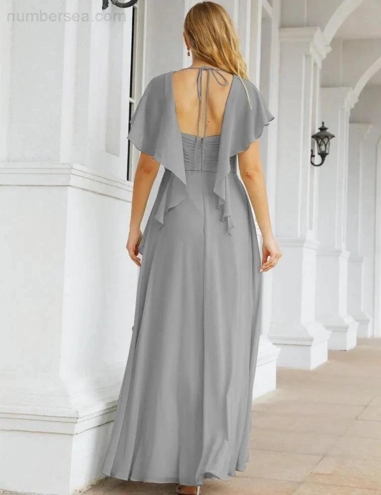 ZapDress Bridesmaid Dresses Backless Formal Prom Gowns for Evening Party Mother of The Bride Dress 28040 (ZD16998)