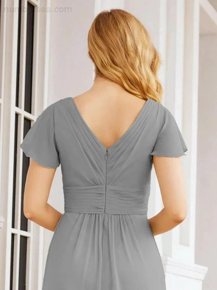 ZapDress Formal Prom Gowns for Mother of The Bride Cap Sleeves Bridesmaid Dress 28047 (ZD16958)