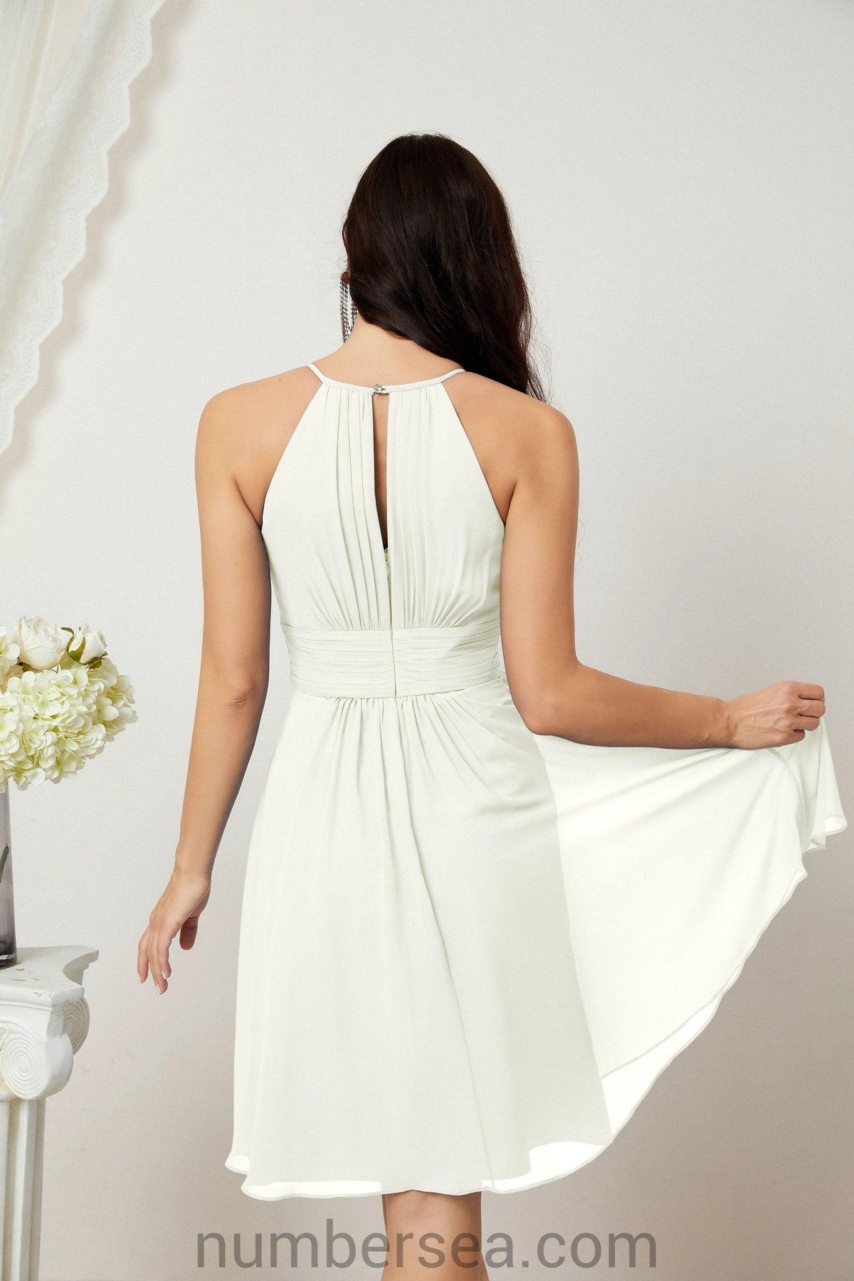Halter Homecoming Dresses Formal Evening Party Cocktail Dress 28011 Clearance sale (ZD16954)