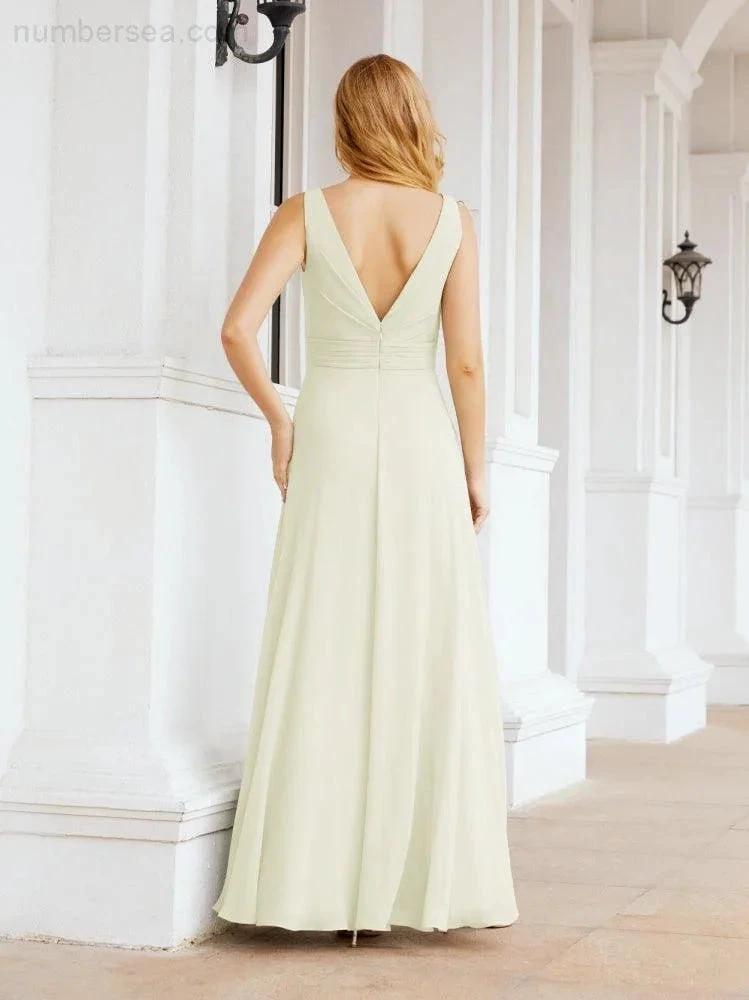 ZapDress Bridesmaid Dresses for Wedding Ruffles Long Formal Prom Gowns 28039 (ZD16999)