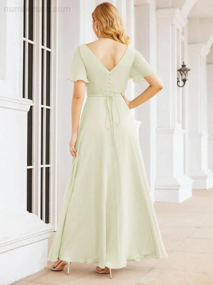 ZapDress Formal Prom Gowns for Mother of The Bride Short Sleeves Bridesmaid Dress 28049 (ZD16995)