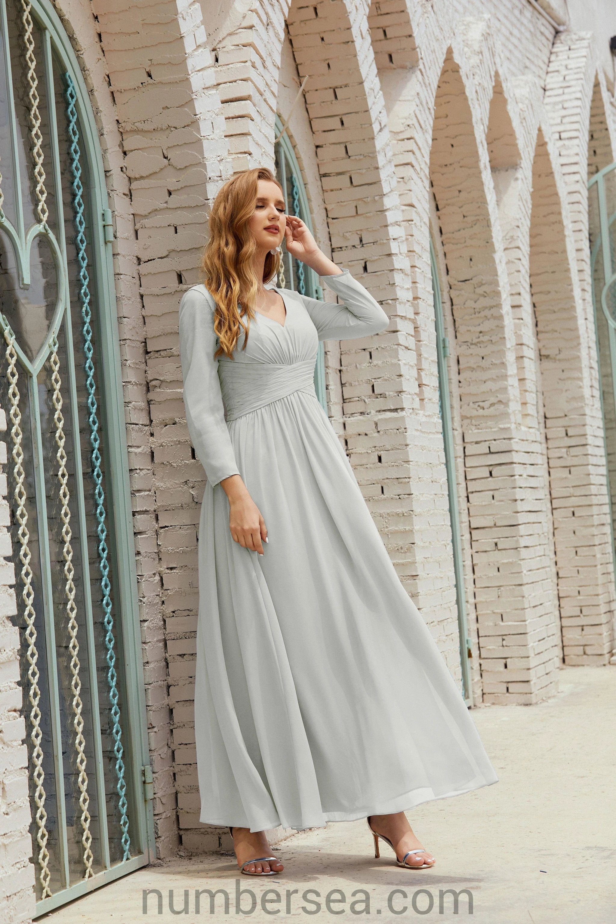 ZapDress Bridesmaid Dress Chiffon Formal Party Dress Evening Dress 28016 (ZD16992)