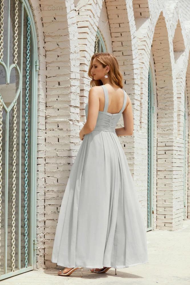 Halter Bridesmaid Dresses Formal Cocktail Prom Gown 28015 (ZD16956)