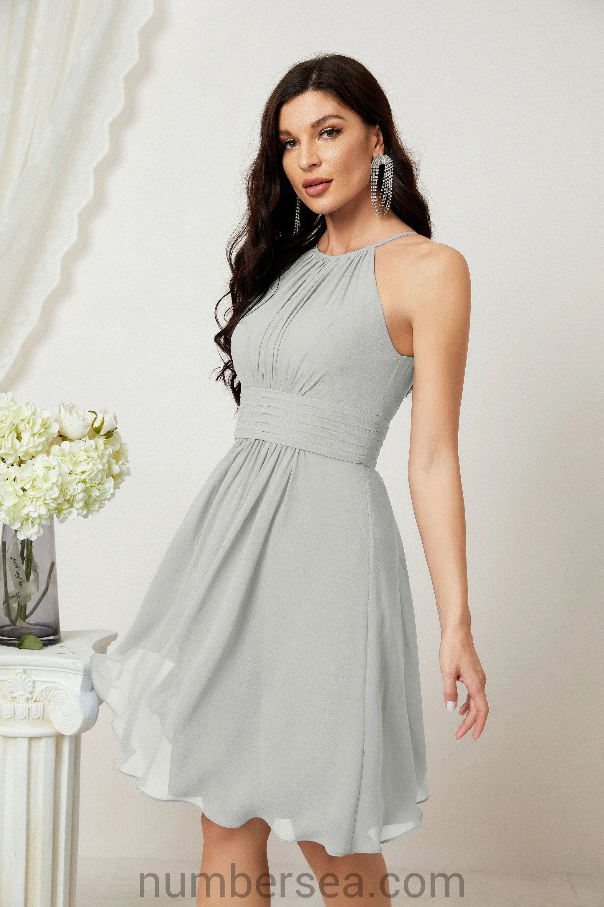 Halter Homecoming Dresses Formal Evening Party Cocktail Dress 28011 Clearance sale (ZD16954)