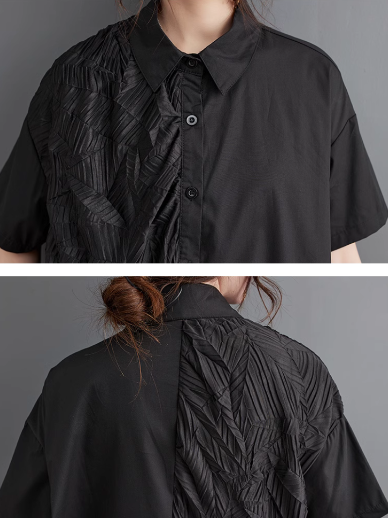 Giving Love Ruffled A-Line Shirt Dress