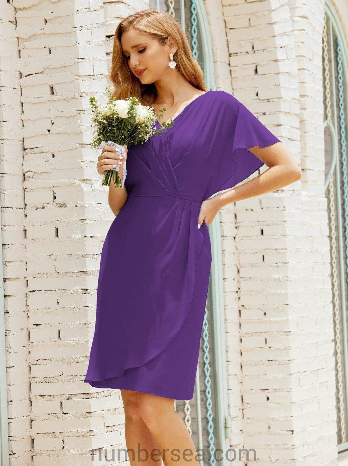 Homecoming Dresses Knee Length Sleeveless Prom Gowns 28021 by numbersea