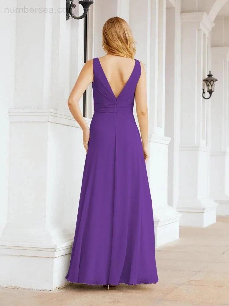 ZapDress Bridesmaid Dresses for Wedding Ruffles Long Formal Prom Gowns 28039 (ZD16999)