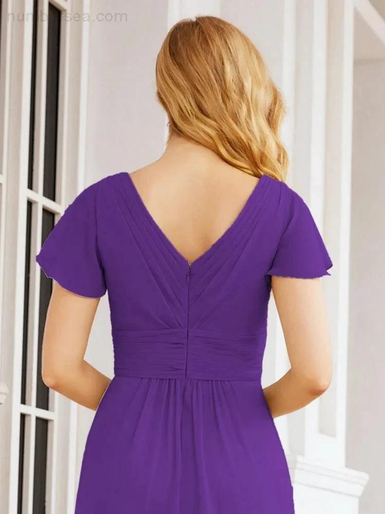 ZapDress Formal Prom Gowns for Mother of The Bride Cap Sleeves Bridesmaid Dress 28047 (ZD16958)