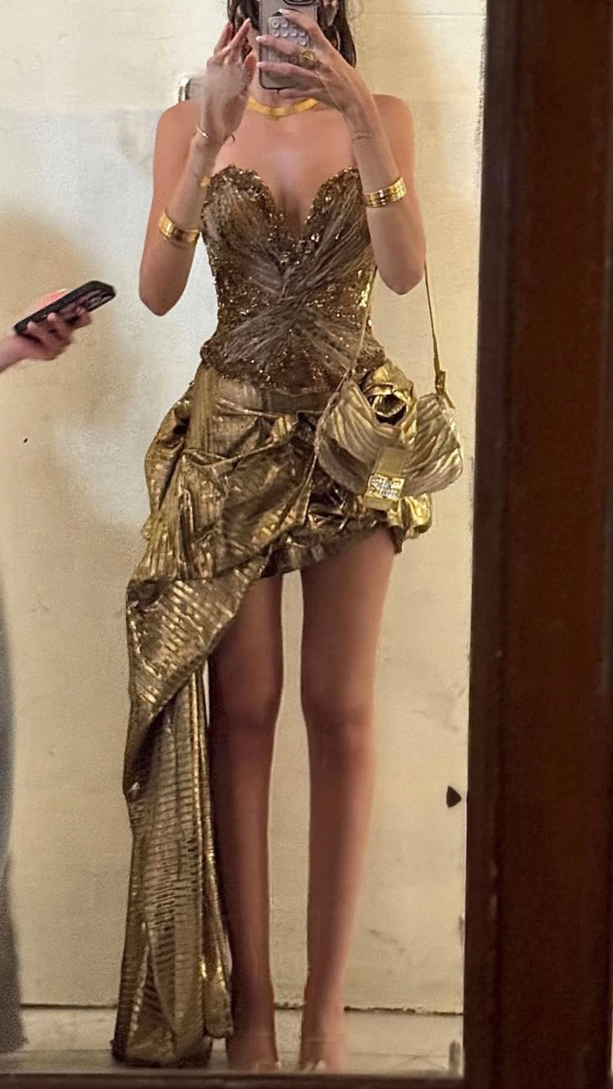 Sweetheart Gold Birthday Outfit Short Prom Dress Evening Dress