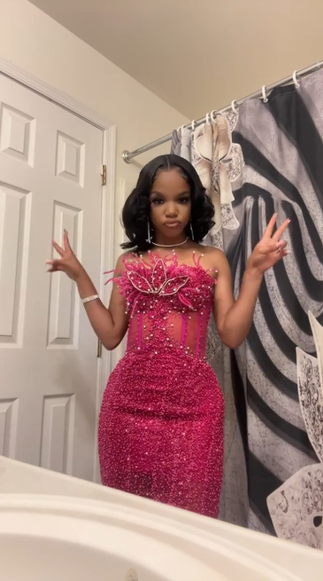 Mermaid Luxurious Black Girl Long Prom Party Dresses Formal Dress Graduation Dress - View 3 | FashionDia