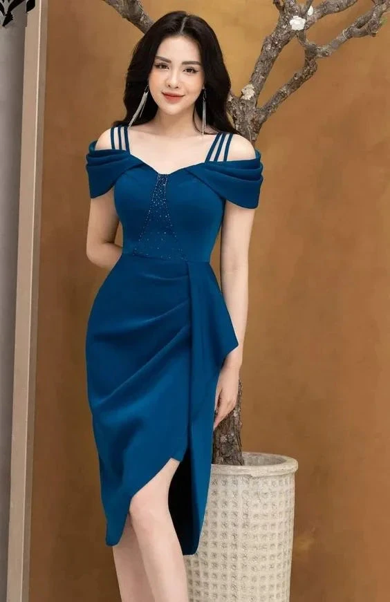 Charming Off The Shoulder Homecoming Dress Short Party Dress (ZD12819)