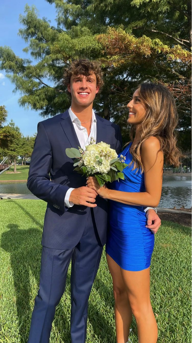 Royal Blue Bodycon Dress Short Homecoming Dress - FashionDia