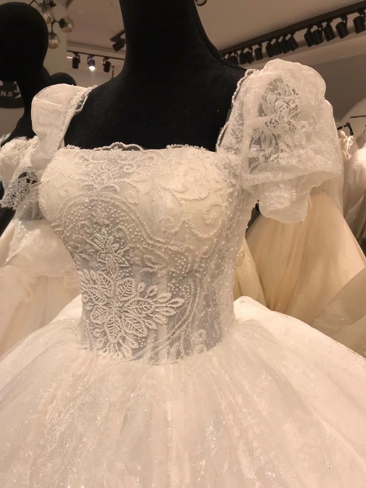 Luxury Wedding Dresses, Popular Lace A-line Bridal Gowns - View 3 | FashionDia