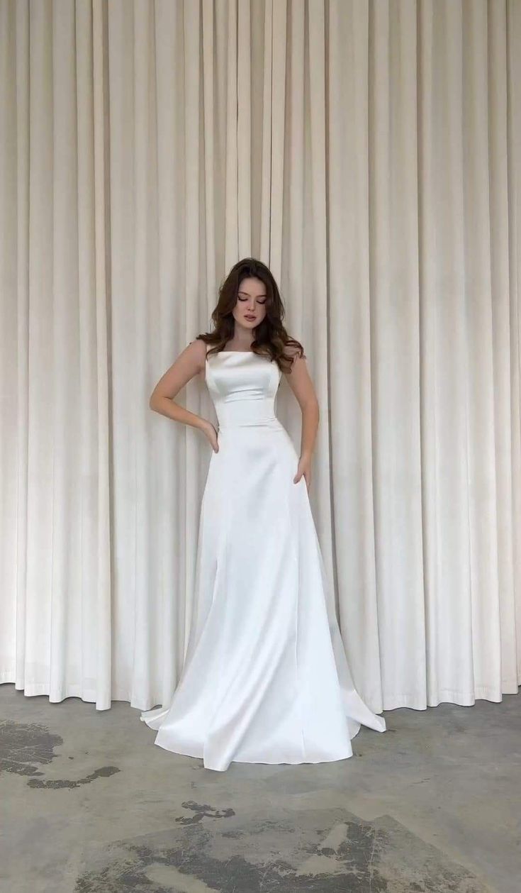 White Long Prom Dress Elegant Sleeveless Fashion Party Dress - View 4 | FashionDia