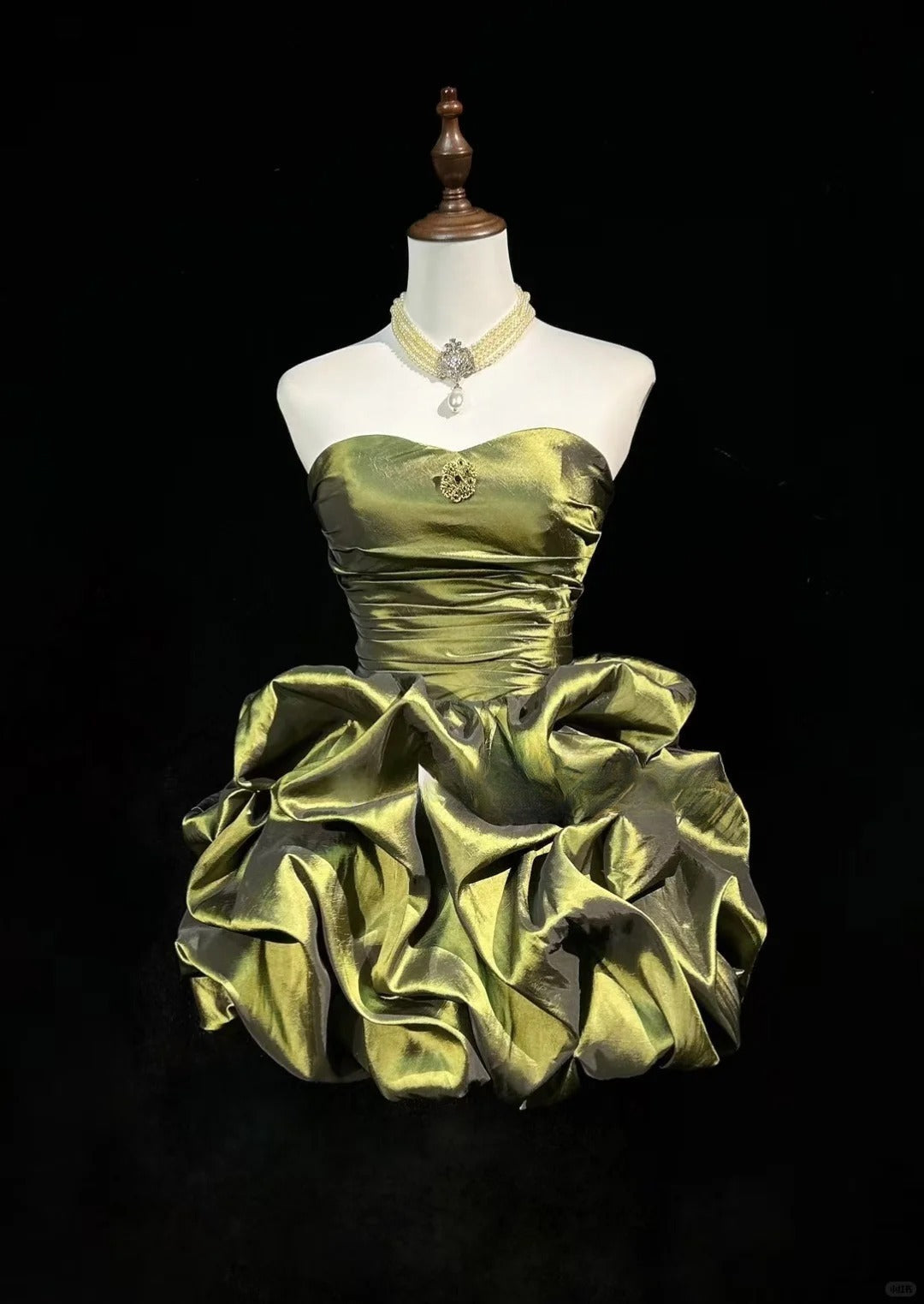 Vintage Strapless Short Prom Dress Birthday Party Dress Homecoming Dress - View 2 | FashionDia