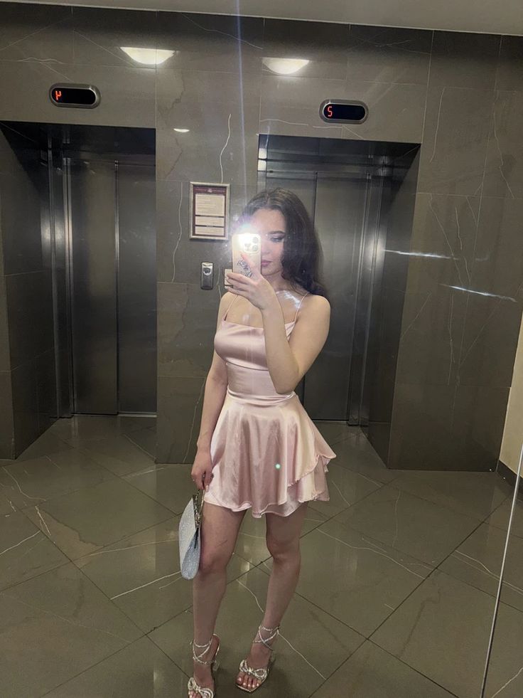 Pink Birthday Outfit Short Evening Dress Cocktail Dresses Short Party Dress Homecoming Dress - FashionDia