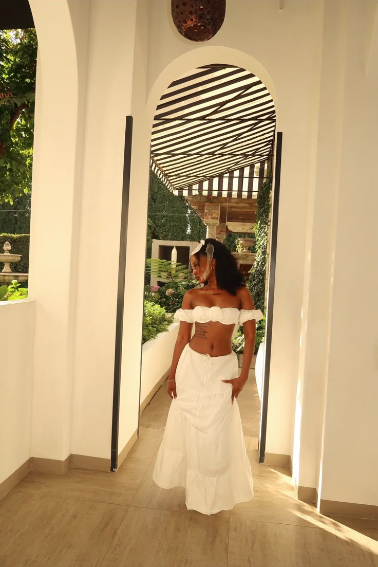 Sexy White Two Piece Long Party Dress Prom Dress New Arrive Evening Dress