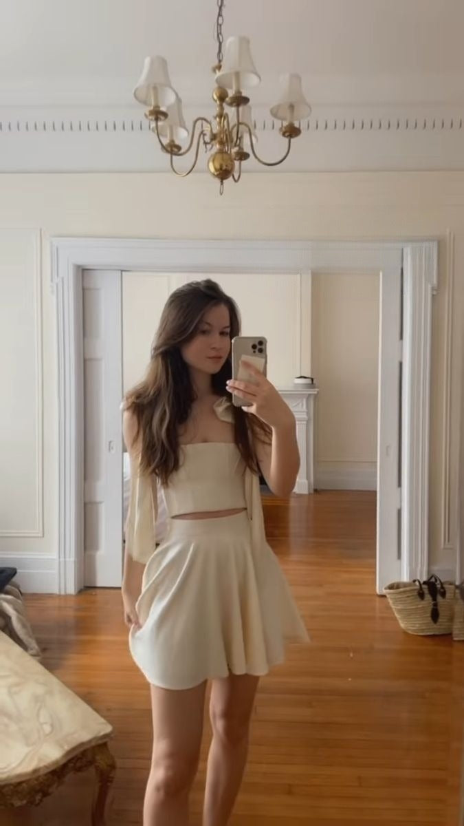A-Line Homecoming Dress Two Piece Short Evening Dress Cocktail Dresses Short Party Dress - View 3 | FashionDia