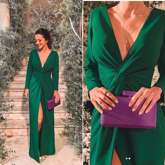 Elegant Green Evening Dresses Prom Formal Dress - View 2 | FashionDia