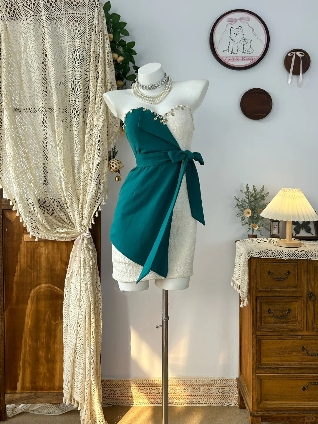 Short Vintage Evening Dress Elegant Sleeveless Short Prom Party Dress