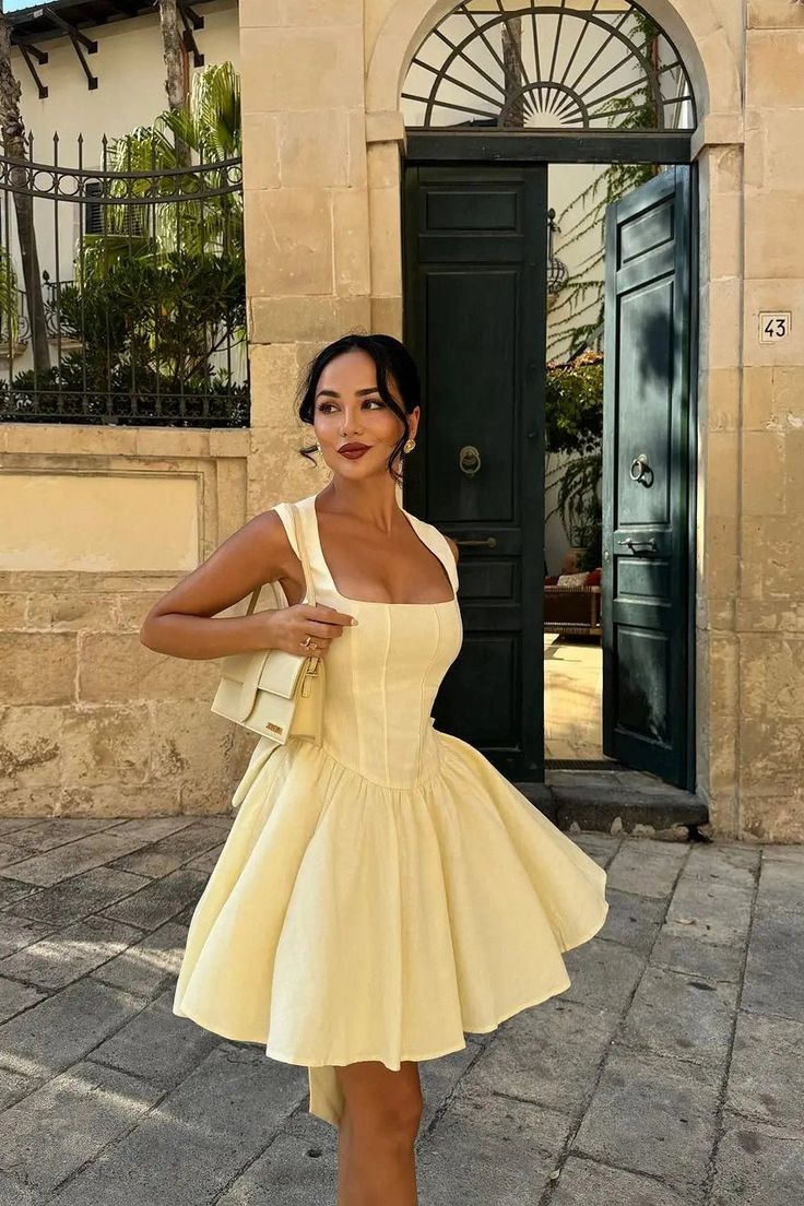 Sleeveless High-Waist Mini Dress Short Homecoming Party Dress - View 5 | FashionDia