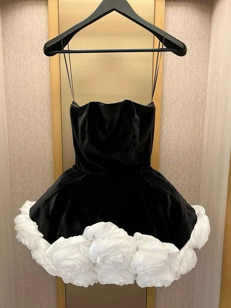 Velvet Short Short Homecoming Party Dress - View 2 | FashionDia