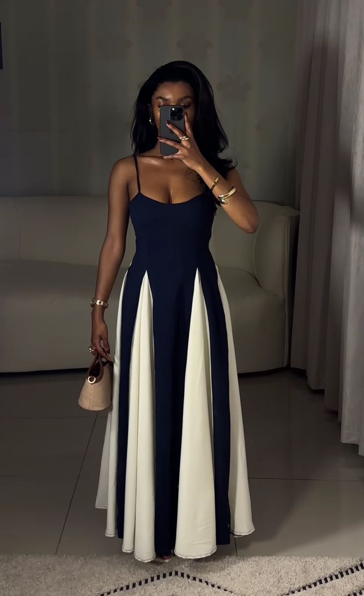 Spaghetti Strap Evening Long Dress - FashionDia
