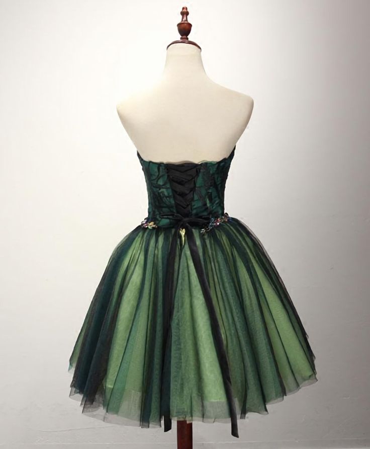 Stylish Tulle Lace Short Prom Dress, Cute Evening Dress