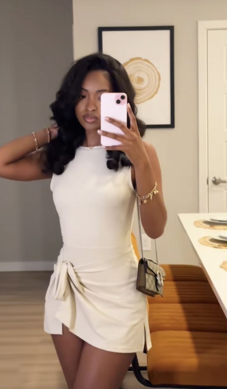 White Short Evening Dress Short Homecoming Party Dress - View 2 | FashionDia