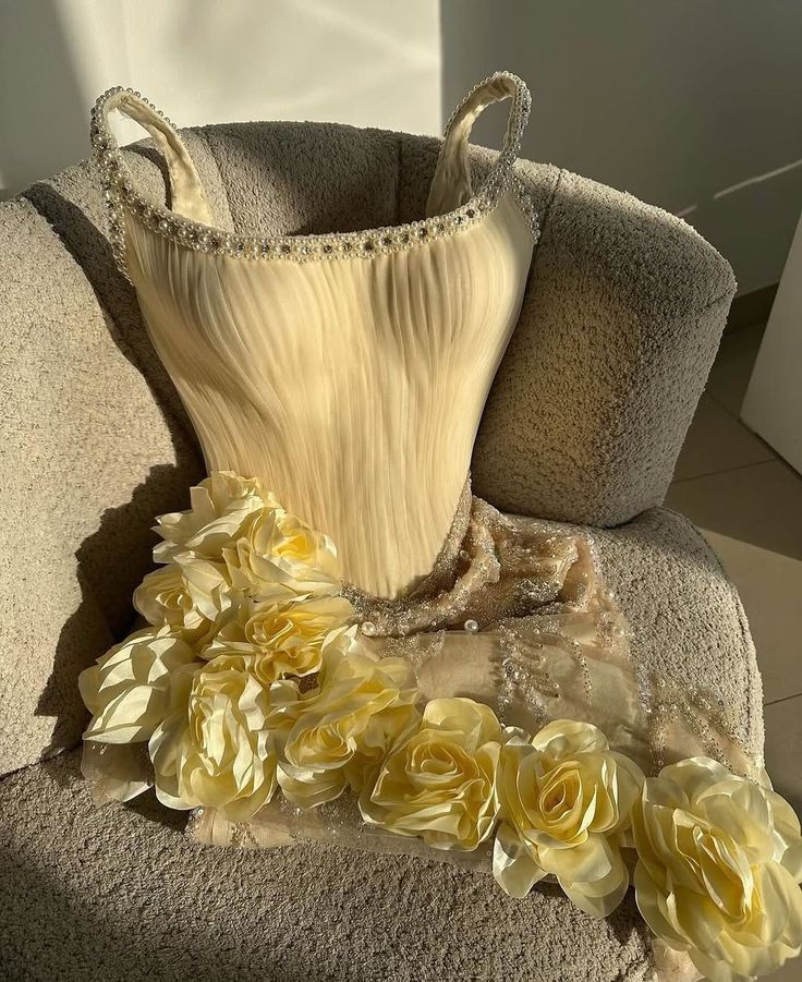 3D Flowers Short Evening Dress Short Homecoming Party Dress - View 2 | FashionDia