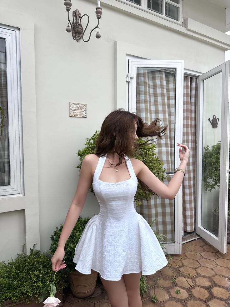 A Line Simple White Birthday Outfit Short Evening Dress Short Party Dress Homecoming Dress