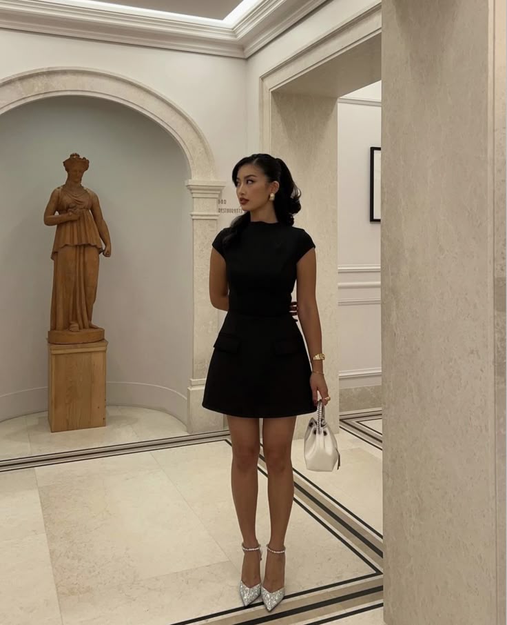 Black Homecoming Dress Short Evening Dress Cocktail Dresses Short Party Dress - View 3 | FashionDia