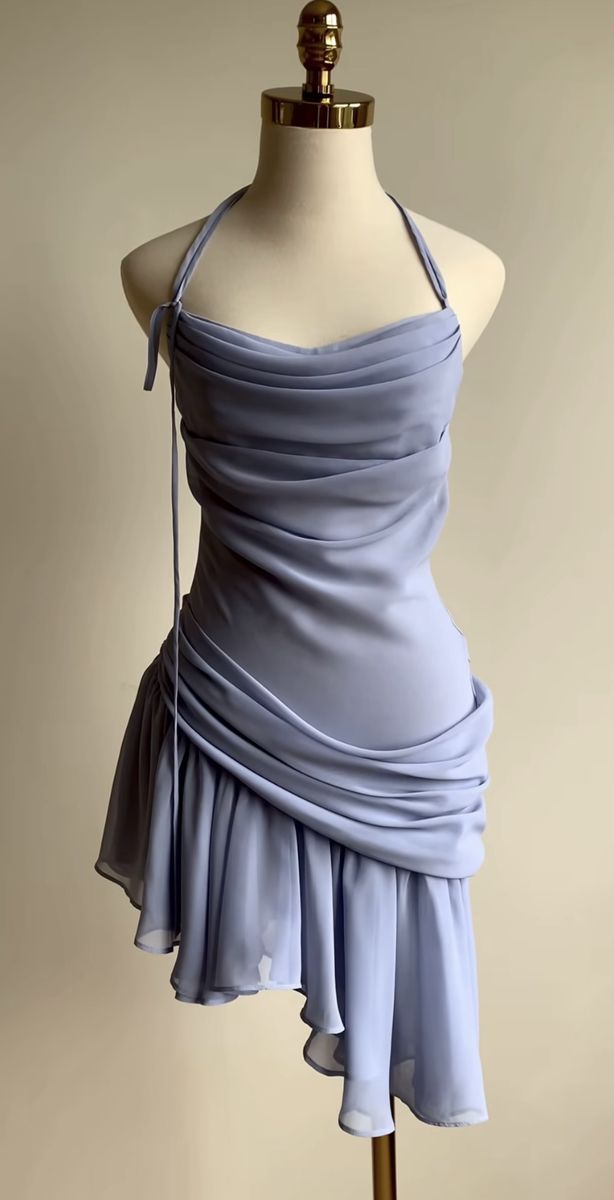 Irregular Chiffon Prom Party Dress Simple Evening Dress